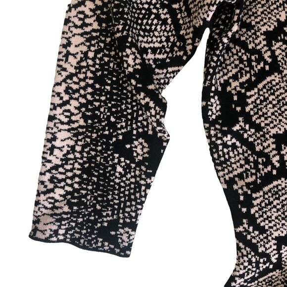 Nanette Lepore Sweater Dress Snake Print Small - Picture 9 of 11